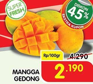 Promo Harga Mangga Gedong per 100 gr - Superindo