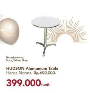 Promo Harga Hudson Alumunium Table  - Carrefour