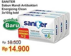 Promo Harga SANITER Bar Soap Energizing 105 gr - Indomaret