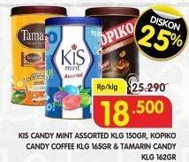 KIS Candy Mint/KOPIKO Coffee Candy/TAMARIN Permen Sari Asem