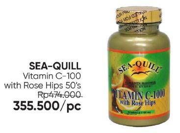 Promo Harga Sea Quill Vitamin C-1000 with Rose Hips 50 pcs - Guardian