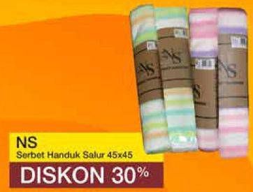 Promo Harga NS Serbet Handuk Salur 45 X 45  - Yogya