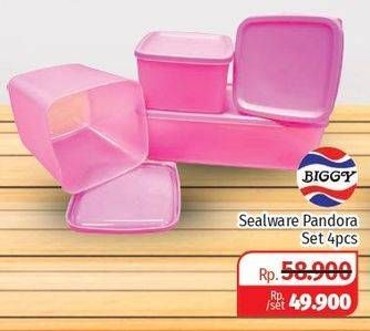 Promo Harga BIGGY Sealware Pandora 4 pcs - Lotte Grosir