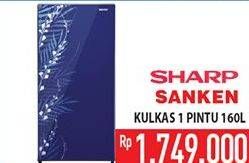 Promo Harga Kulkas 1 Pintu Sharp, Sanken  - Hypermart