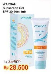 Promo Harga WARDAH Sunscreen Gel SPF 30 40 ml - Indomaret
