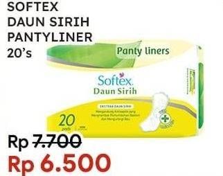 Promo Harga Softex Pantyliner Daun Sirih Regular 20 pcs - Indomaret