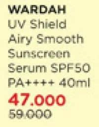 Wardah UV Shield 40 ml Diskon 20%, Harga Promo Rp47.000, Harga Normal Rp59.000