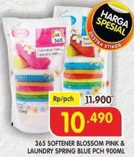 Promo Harga 365 Softener Laundry Blossom Pink, Spring Blue 900 ml - Superindo