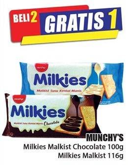 Promo Harga Munchys Milkies Chocolate/Malkist  - Hari Hari