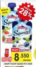Promo Harga Cimory Squeeze Yogurt All Variants 120 gr - Superindo