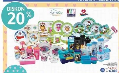 Promo Harga Homeco/ONYX/Vanda Tableware & Food Storage  - LotteMart