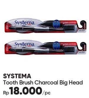 Promo Harga SYSTEMA Sikat Gigi Charcoal Big Head Charcoal  - Guardian