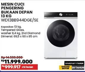 Promo Harga Samsung WD13BB944DGE/SE | Mesin Cuci 13 kg - COURTS