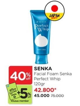 Promo Harga Senka Perfect Whip Facial Foam  - Watsons