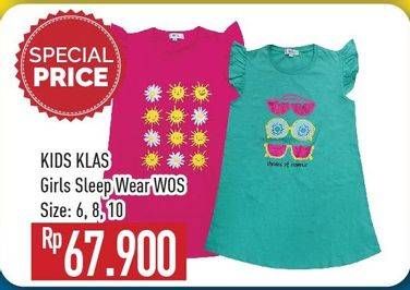 Promo Harga KIDS KLAS Girl Sleep Wear 6, 8, 10  - Hypermart
