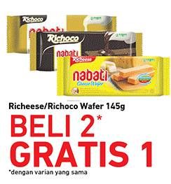Promo Harga RICHEESE/ RICHOCO Wafer 145g  - Carrefour