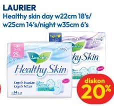 Promo Harga Laurier Healthy Skin Day Wing 22cm, Day Wing 25cm, Night Wing 35cm 6 pcs - Hypermart