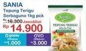 Promo Harga Sania Tepung Terigu Green 1000 gr - Indomaret