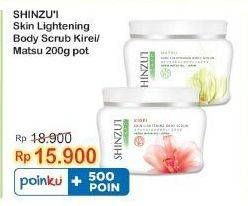 Promo Harga Shinzui Body Scrub Kirei, Matsu 200 gr - Indomaret