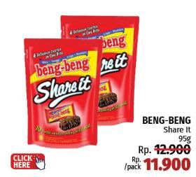 Promo Harga Beng-beng Share It per 10 pcs 9 gr - LotteMart