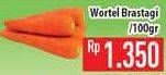 Promo Harga Wortel Berastagi per 100 gr - Hypermart