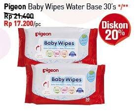 Promo Harga PIGEON Baby Wipes Pure Water 30 pcs - Carrefour