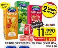 Promo Harga Country Choice Fit Fresh Juice All Variants 250 ml - Superindo