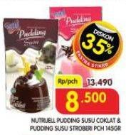 Promo Harga Nutrijell Pudding Susu Coklat, Susu Stroberi 145 gr - Superindo