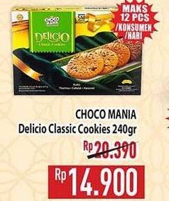 Promo Harga CHOCO MANIA Choco Mania Delicio Classic Cookies 225 gr - Hypermart