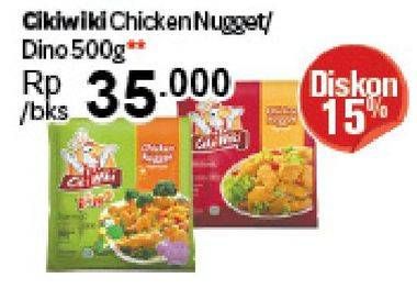 Promo Harga CIKI WIKI Chicken Nugget Dino 500 gr - Carrefour