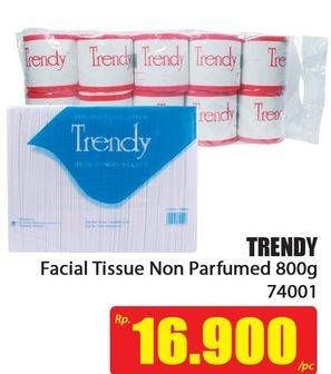 Promo Harga TRENDY Tissue Non Perfume, 74001 800 gr - Hari Hari