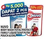 Promo Harga Nuvo Body Wash Total Protect, Mild Protect 825 ml - Hypermart