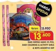 Promo Harga DADI Kertas Kado/Coloring & Activity Girls/Boys  - Superindo