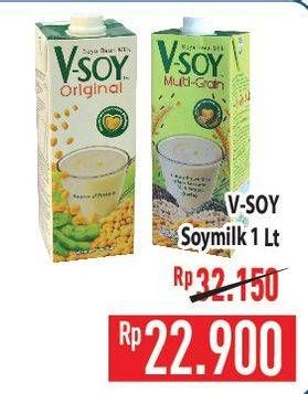 Promo Harga V-soy Soya Bean Milk 1000 ml - Hypermart
