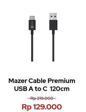 Promo Harga MAZER Premium Cable A to C  - Erafone