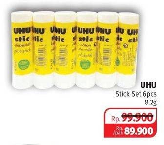 Promo Harga UHU Lem Stick per 6 pcs 8 gr - Lotte Grosir
