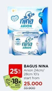 Promo Harga Bagus Nina Anion 24cm 10 pcs - Watsons