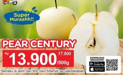 Promo Harga Pear Century per 500 gr - Alfamidi