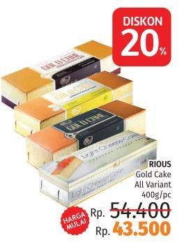 Promo Harga RIOUS GOLD Gold Cake All Variants  - LotteMart