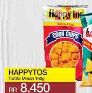 Promo Harga HAPPY TOS Tortilla Chips Merah 160 gr - Yogya