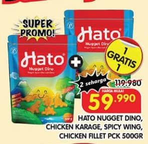 Promo Harga Hato Chicken Nugget/Karage/Spicy Wing/Fillet  - Superindo