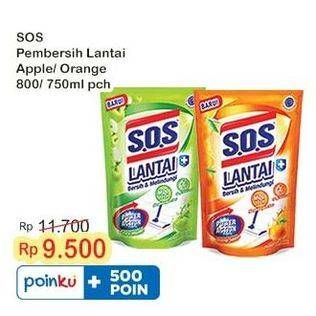 Promo Harga SOS Pembersih Lantai Apple, Orange 750 ml - Indomaret