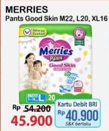 Promo Harga Merries Pants Good Skin M22, XL16, L20 16 pcs - Alfamart
