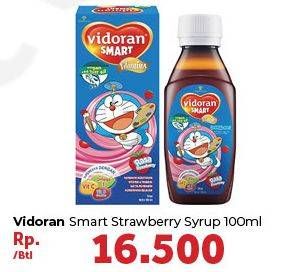 Promo Harga VIDORAN Smart Vitamin Strawberry 100 ml - Carrefour