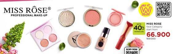 Promo Harga MISS ROSE Kosmetik Face Category  - Watsons