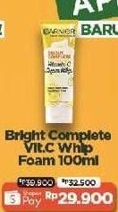 Promo Harga Garnier Bright Complete Vitamin C Super Whip 100 ml - Alfamart