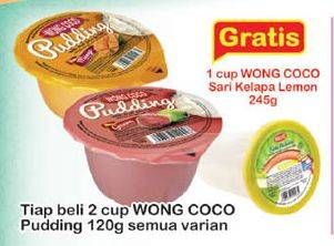 Promo Harga WONG COCO Pudding All Variants per 2 pcs 120 gr - Indomaret
