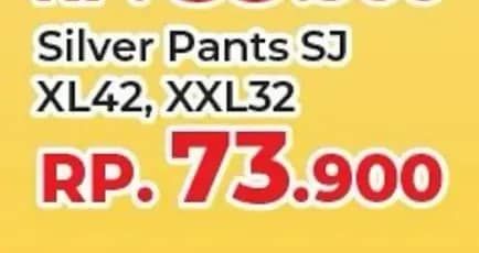 Promo Harga Sweety Silver Pants XL42, XXL32 32 pcs - Yogya