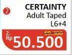 Promo Harga Certainty Adult Diapers L10  - Alfamidi
