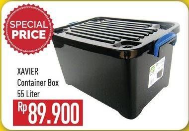 Promo Harga MULTINDO Xavier Container Box Solid 55 ltr - Hypermart